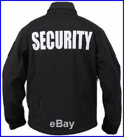 Men's Black Special Ops Soft Shell SECURITY Tactical Jacket Waterproof Coat