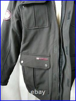 Men's Canada Weather Gear Jacket Black Softshell System Hooded Jacket SZ M