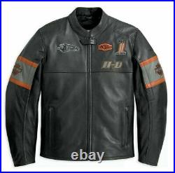 Men's Harley Davidson Genuine Cowhide Leather Screaming Eagle Style Biker Jacket