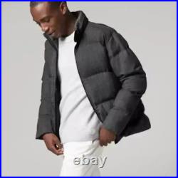 Men's L Allbirds Jacket Trino Puffer Jacket Charcoal Coat NEW Weather Repellant