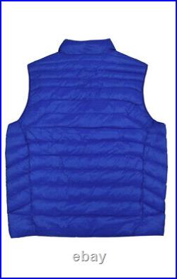 Men's POLO RALPH LAUREN Royal Blue Full Zip Quilted Puffer Vest Large NWT