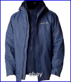 Mens Columbia-Tunnel Falls Interchange/OmniTech 3in1 Nylon/Fleece JacketSize L