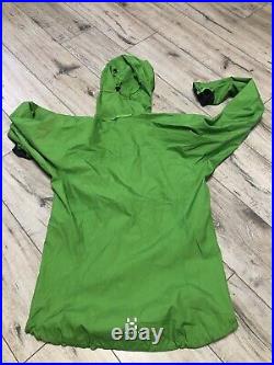 Mens Haglofs GoreTex Active Shell Green Jacket Size L