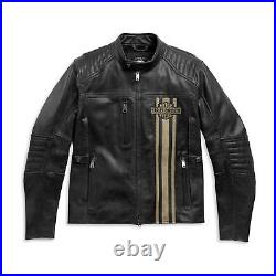 Mens Harley davidson Leather Jacket, H-D Triple vent Leather Biker Jacket
