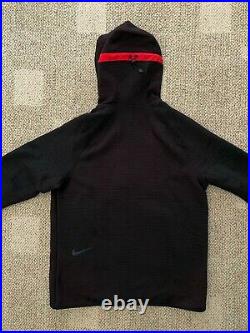 Mens Nike Tech Pack Full Zip Windrunner Hoodie Jacket Black/Red Size Large L