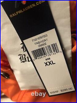 Mens Polo Ralph Lauren Combat Military Jacket 2XL XXL Orange $322.00 NEW