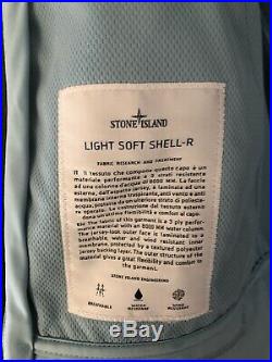 Mens Sky Blue Stone Island Soft Shell R Jacket Medium (M) 100% Genuine
