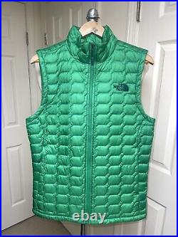 Mens, THE NORTH FACE, Kelly Green Quilted, Insulated, Zippered Vest, Small