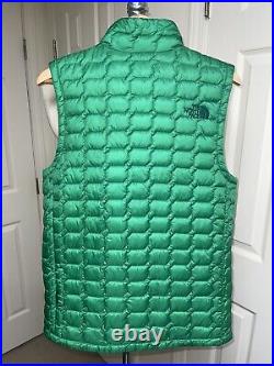 Mens, THE NORTH FACE, Kelly Green Quilted, Insulated, Zippered Vest, Small