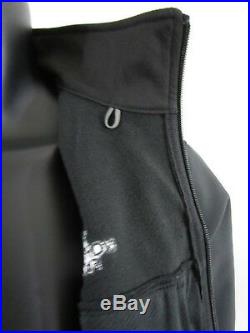 Mens TNF The North Face Apex Bionic FZ Softshell Windproof Jacket Black / Black