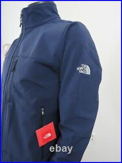 Mens TNF The North Face Softshell (Apex Bionic) FZ Windproof Jacket Navy Blue