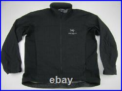 Mens XL Arcteryx PTFE black soft shell stretch full zip jacket