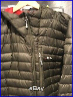 Mens rab microlight alpine Hooded jacket Size XXL