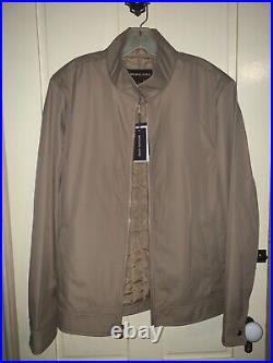 Michael Kors Men's 3-in-1 Tech Track Jacket In Khaki Size Large