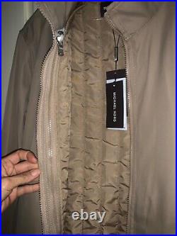 Michael Kors Men's 3-in-1 Tech Track Jacket In Khaki Size Large