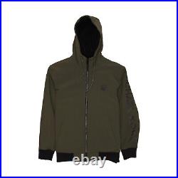 Michael Kors Mens Sherpa Linned Hooed Soft Shell Jacket (Large, Ivy) $195