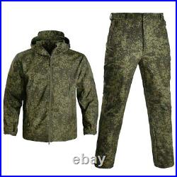 Military Jacket Soft Shell Trainning Combat Men Tactical Jackets+Pant Outdoor