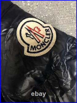Moncler Men Down Puffer Bomber Jacket Size Blue
