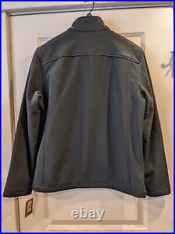 NEW GH Bass & Co Mock Neck Soft Shell Black Men's MediuM Sharp Dress Coat Jacket