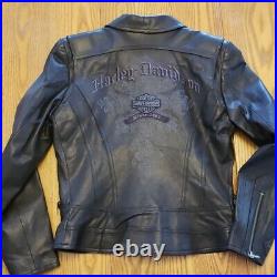 NEW HARLEY DAVIDSON Women's Leather PURPLE HAZE Jacket Small