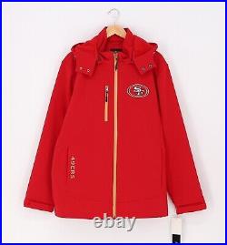 NEW NFL SAN FRANCISCO 49ers Soft Shell Hooded Jacket Size XL