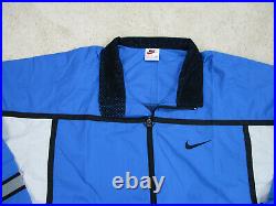 NEW Nike Jacket Adult Extra Large Blue Swoosh Vintage Windbreaker Coat Men 90s