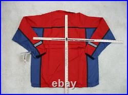 NEW Nike Jacket Adult Extra Large Red Swoosh Vintage Windbreaker Coat Men 90s