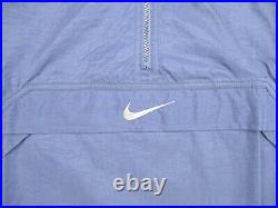 NEW Nike Jacket Adult Large Blue Center Swoosh Vintage Windbreaker Coat Men 90s