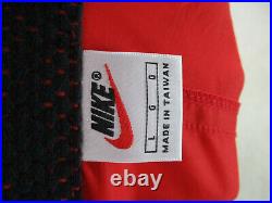 NEW Nike Jacket Adult Large Red Gray Swoosh Vintage Windbreaker Coat Mens 90s