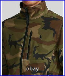 NEW Polo Ralph Lauren Barrier Jacket Water Repellent Camo soft shell Size Large