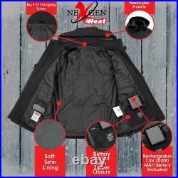 NEXGEN HEAT Men's Soft Shell Heated Jacket With Detachable Hood MPM1767