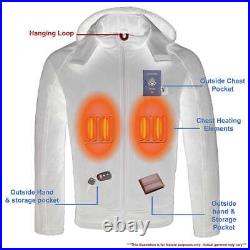 NEXGEN HEAT Men's Soft Shell Heated Jacket With Detachable Hood MPM1767