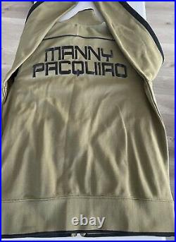 NWOT RARE Nike Manny Pacquiao N98 Track Jacket Mens L Olive Green pacman dri-fit