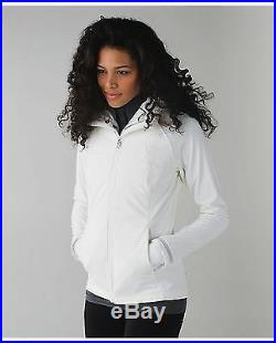 NWT Lululemon Sz 6 White Wind Runner Soft Shell Jacket Vest Snow Rain Run