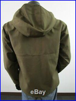 NWT Mens M Columbia Ascender Softshell Fleece Lined Hooded Jacket Olive Green