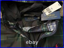 NWT Polo Ralph Lauren Hooded Windbreaker Jacket Plaid Men's Medium (7968)