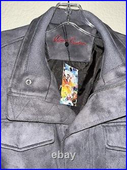 NWT ROBERT GRAHAM Dark Gray Luxuriously Soft Shell 4 Pocket Field Jacket XXL
