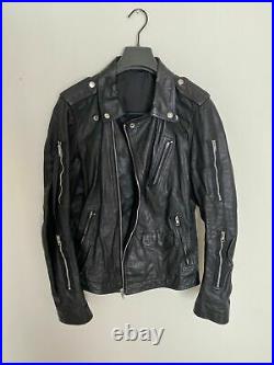 NWT Rick Owens Giacca Pelle Extra Zippers Stooges Moto Biker Jacket 50 IT L XL