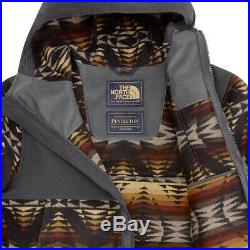 NWT The North Face Pendleton Jacket, Wool Graphite Grey Print, Men M / Women L