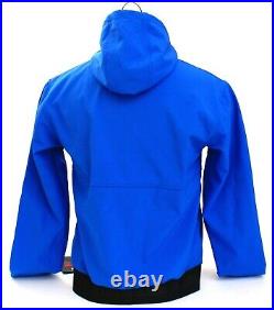 New Balance Blue Soft Shell Zip Front Signature Hooded Jacket Men's NWT