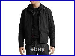 New Mens POLO Ralph Lauren Black Soft Shell Bomber Jacket Size L MSRP $248