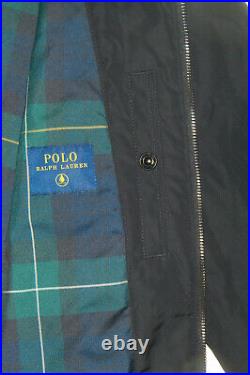 New Mens POLO Ralph Lauren Black Soft Shell Bomber Jacket Size L MSRP $248
