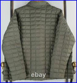 New THE NORTH FACE 2XL Womens OD Green Thermoball Snap Quilted Jacket Coat NWT