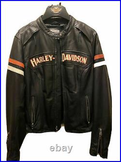 Nice Harley Davidson Women's Miss Enthusiast Leather Riding Jacket Medium