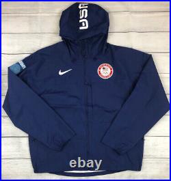 Nike ACG Beijing USA Thermal DH4805-492 Mens XL Blue Shell Jacket New