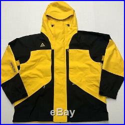 Nike ACG Gore-Tex Jacket Amarillo Yellow Black BQ3445-728 Mens Size Large