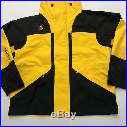Nike ACG Gore-Tex Jacket Amarillo Yellow Black BQ3445-728 Mens Size Medium