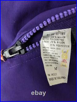 Nike Aqua Gear Men M Blue Purple Vintage 90's Reversible Adjustable Rain Jacket