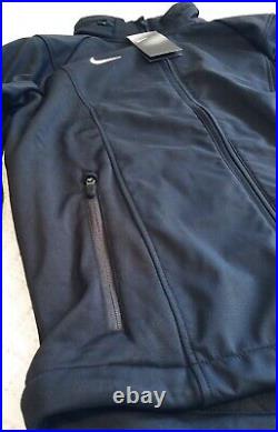 Nike Men's Ambassador Full Zip Hooded Soft Shell Jacket Black Size Large