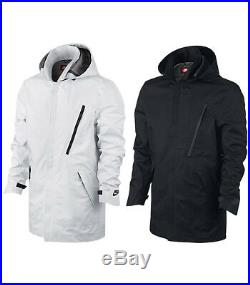 Nike Mens Sportswear Bonded Blazer Tech Waterproof Jacket White/Black/Blue New
